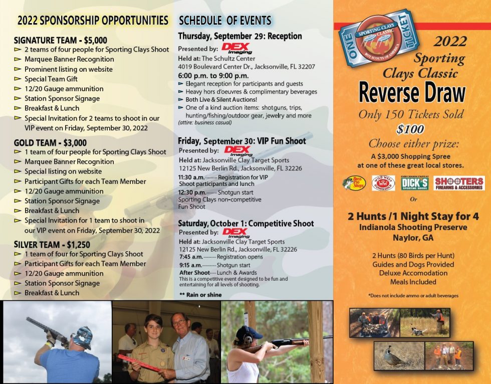 Brochure Jacksonville Sporting Clays Classic Sporting Clays Classics